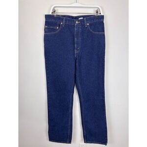 Vintage Levi's 505 Jeans Men's 33x30 Blue Dark Denim Cotton Regular Straight Y2K